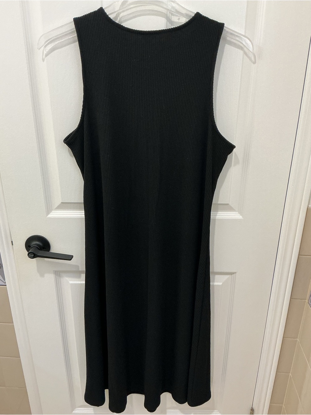 Sleeveless Button-Front Rib-Knit Midi - Picture 3 of 4
